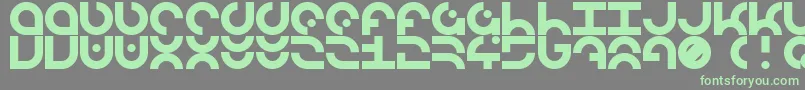 Czcionka LdrManufacture – zielone czcionki na szarym tle