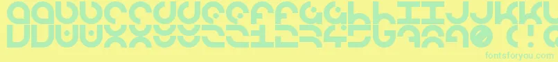 En savoir plus sur la police LdrManufacture Police LdrManufacture – polices vertes sur fond jaune