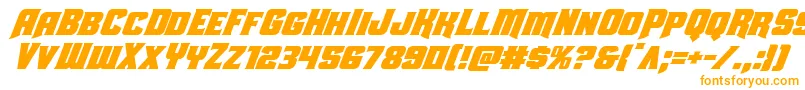 Uniongraysuperital Font – Orange Fonts on White Background