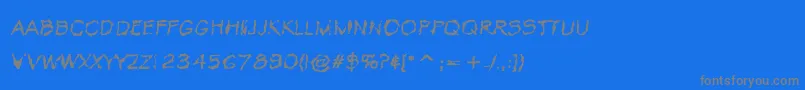 Police VtcKrinkleKutRegular – polices grises sur fond bleu