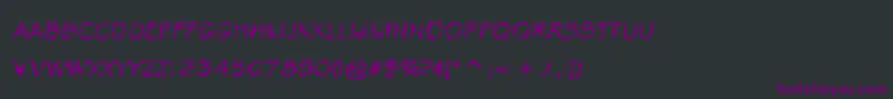 VtcKrinkleKutRegular Font – Purple Fonts on Black Background