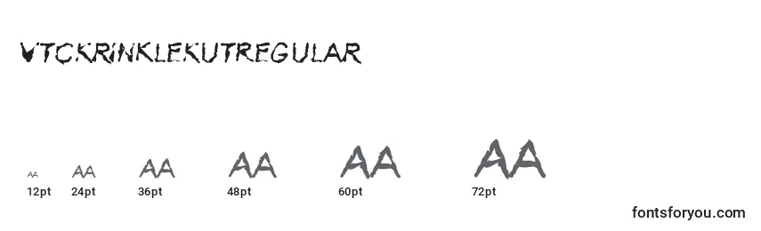 Размеры шрифта VtcKrinkleKutRegular