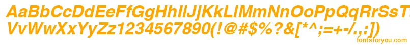 AgLettericaBoldObliqueBold Font – Orange Fonts on White Background