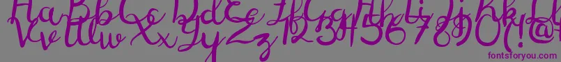 DigoryDoodlesPs Font – Purple Fonts on Gray Background