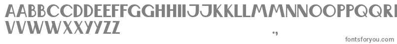 フォントWabene – 白い背景に灰色の文字