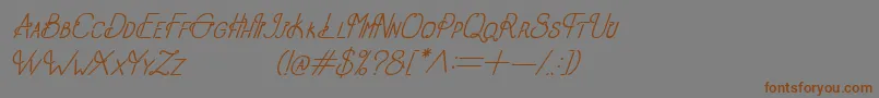Más sobre la fuente OldAlphaItalic fuente OldAlphaItalic – Fuentes Marrones Sobre Fondo Gris