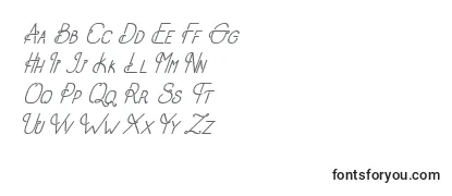 OldAlphaItalic Font