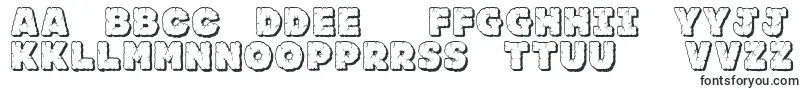 フォントJfrockoutcrop – リトアニアのフォント