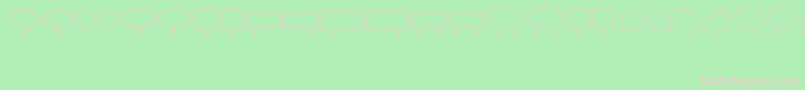 Komikabb Font – Pink Fonts on Green Background