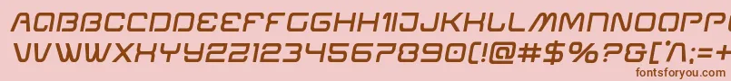 Miraclemercurysemiboldsemital Font – Brown Fonts on Pink Background