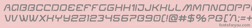 Miraclemercurysemiboldsemital Font – Gray Fonts on Pink Background