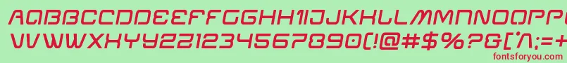 Miraclemercurysemiboldsemital Font – Red Fonts on Green Background