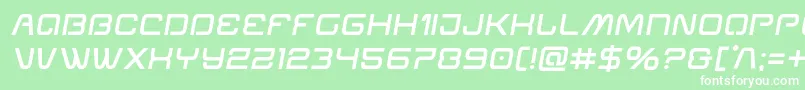 Miraclemercurysemiboldsemital Font – White Fonts on Green Background