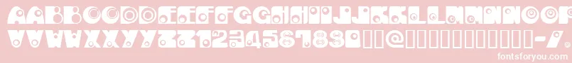 Kan Font – White Fonts on Pink Background