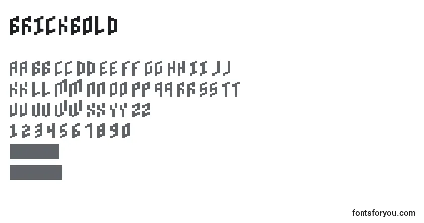 BrickBoldフォント–アルファベット、数字、特殊文字