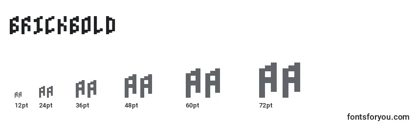 BrickBold Font Sizes