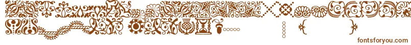 AdobeCaslonOrnaments Font – Brown Fonts on White Background