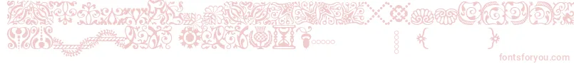 Czcionka AdobeCaslonOrnaments – różowe czcionki