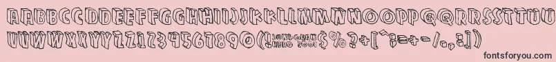 Zupagargonizer Font – Black Fonts on Pink Background