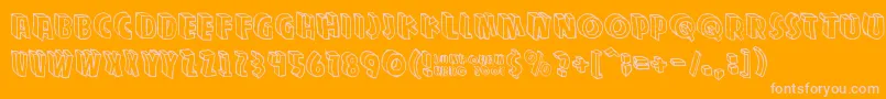 Zupagargonizer Font – Pink Fonts on Orange Background
