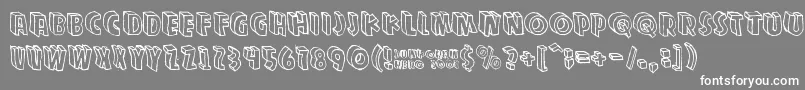 Zupagargonizer Font – White Fonts on Gray Background