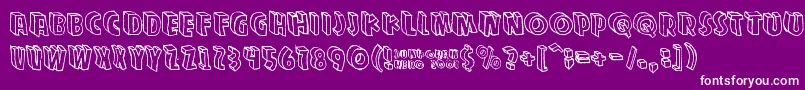 Zupagargonizer Font – White Fonts on Purple Background