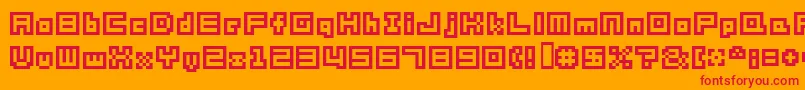 Shakagraphics05 Font – Red Fonts on Orange Background