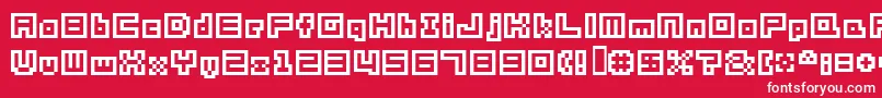 Shakagraphics05 Font – White Fonts on Red Background