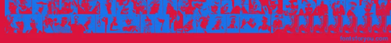 fuente DianaThePrincess – Fuentes Azules Sobre Fondo Rojo