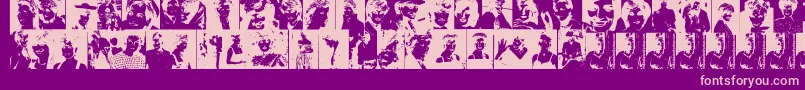 DianaThePrincess-Schriftart – Rosa Schriften auf violettem Hintergrund