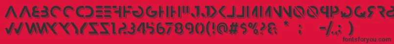 HbmRazedTrendPersonalUseOnly Font – Black Fonts on Red Background