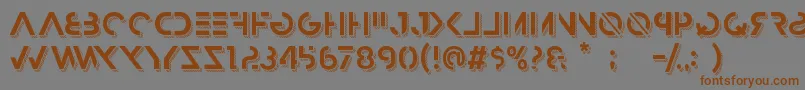 HbmRazedTrendPersonalUseOnly Font – Brown Fonts on Gray Background