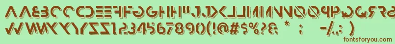 HbmRazedTrendPersonalUseOnly Font – Brown Fonts on Green Background