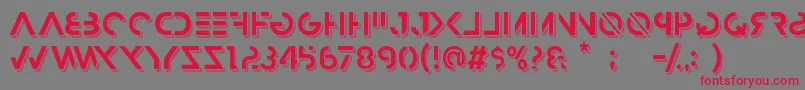 HbmRazedTrendPersonalUseOnly Font – Red Fonts on Gray Background