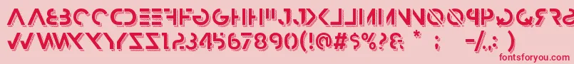 HbmRazedTrendPersonalUseOnly Font – Red Fonts on Pink Background