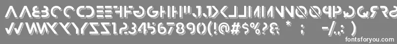 HbmRazedTrendPersonalUseOnly Font – White Fonts on Gray Background
