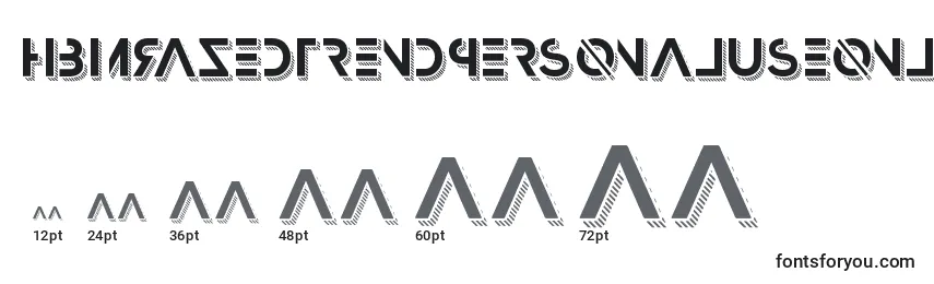 HbmRazedTrendPersonalUseOnly Font Sizes