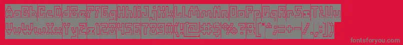 More about DefragmentedHollowInverse Font DefragmentedHollowInverse Font – Gray Fonts on Red Background