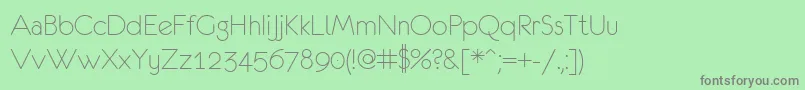 Eurof35-Schriftart – Graue Schriften auf grünem Hintergrund
