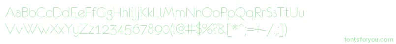 Eurof35-Schriftart – Grüne Schriften