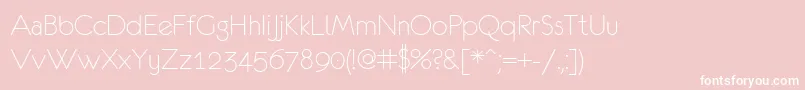 Eurof35-Schriftart – Weiße Schriften auf rosa Hintergrund