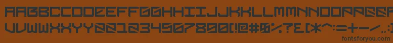 Dubbingstar Font – Black Fonts on Brown Background