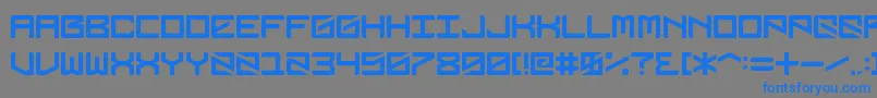 Dubbingstar Font – Blue Fonts on Gray Background