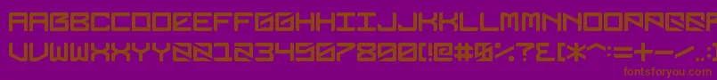 Dubbingstar Font – Brown Fonts on Purple Background