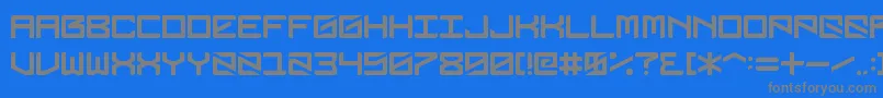 Шрифт Dubbingstar – серые шрифты на синем фоне
