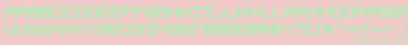 Шрифт Dubbingstar – зелёные шрифты на розовом фоне