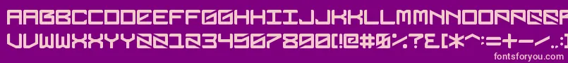 Dubbingstar Font – Pink Fonts on Purple Background