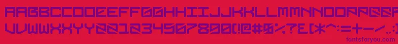 Шрифт Dubbingstar – фиолетовые шрифты на красном фоне