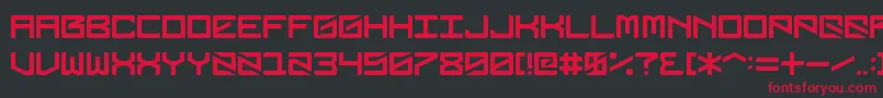 Dubbingstar Font – Red Fonts on Black Background