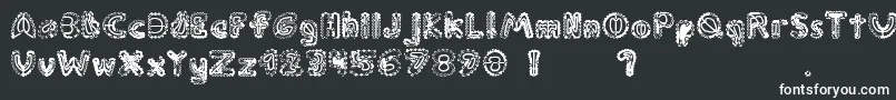 Carnivoraflora Font – White Fonts on Black Background
